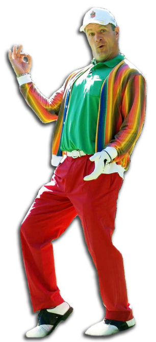 Dahl as Al Czervik, Dangerfield's character in "Caddyshack"