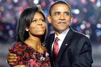 President Barack and First Lady Michelle Obama